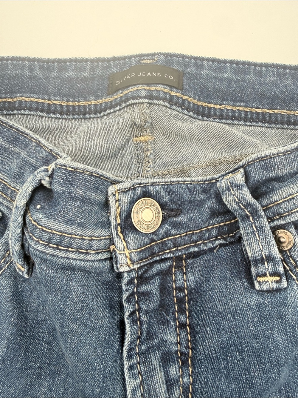 Silver Jeans Womens 27 Boot Cut Slim Low Rise Stretch Denim Elyse 27x33 - Picture 3 of 5